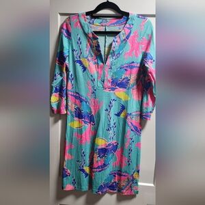 Lilly Pulitzer Riva Dress Shorely Blue